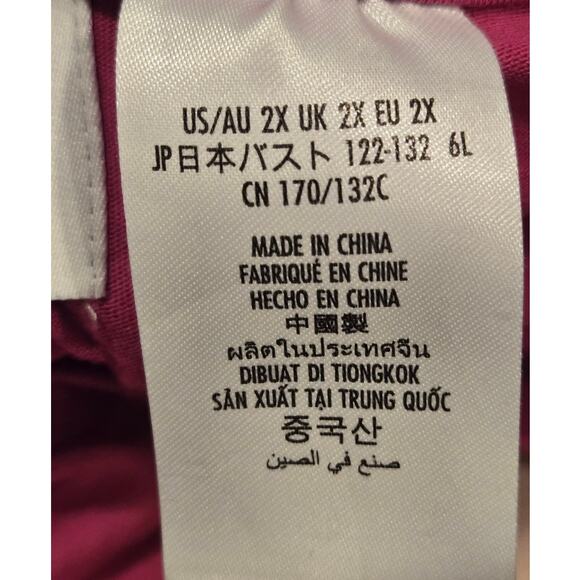 Disney Alice in Wonderland Cheshire Cat Tee Fuchsia Graphic Print 2XL - Picture 7 of 11